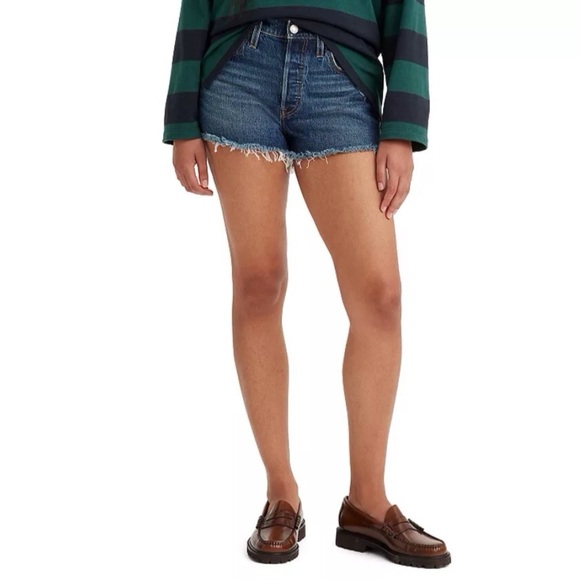 Levi’s 501 W27 (US 4/5) Denim Women’s Shorts Button Fly Cutoffs 32317-0047 - Picture 1 of 11